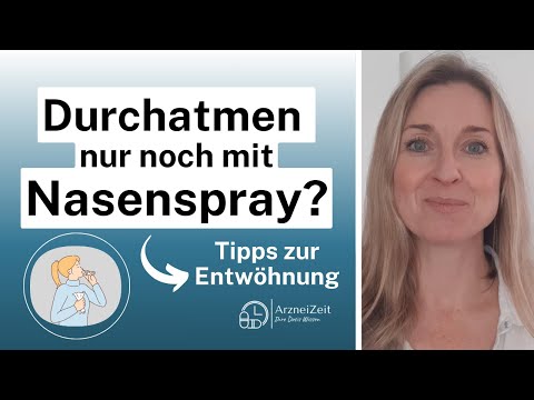 Wie komme ich von meiner Nasenspraysucht weg?  Mit diesen Tipps benötigen Sie KEIN Nasenspray mehr!