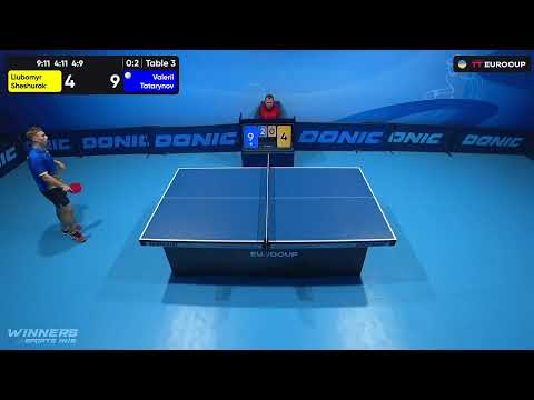 15:30 Liubomyr Sheshurak  - Valerii Tatarynov 15.08.2023 TT Euro.Cup Ukraine Professional. TABLE 3