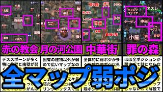 【第五人格】ここでチェイスしたら即死確定！全マップ弱ポジ・デススポーン解説【IdentityⅤ】【アイデンティティⅤ】