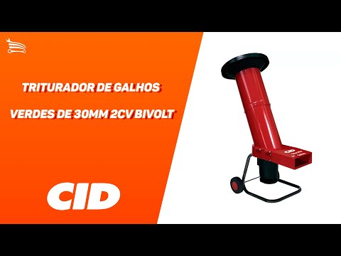 Triturador de Galhos Verdes CID 30 SL 30mm 2CV Bivolt - Video