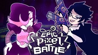Cover art for Mettaton VS Bayonetta epic pixel battle