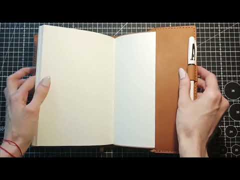 DIY A5 Leather Notebook Cover – PDF Pattern! ✂️📒 #shortsvideo