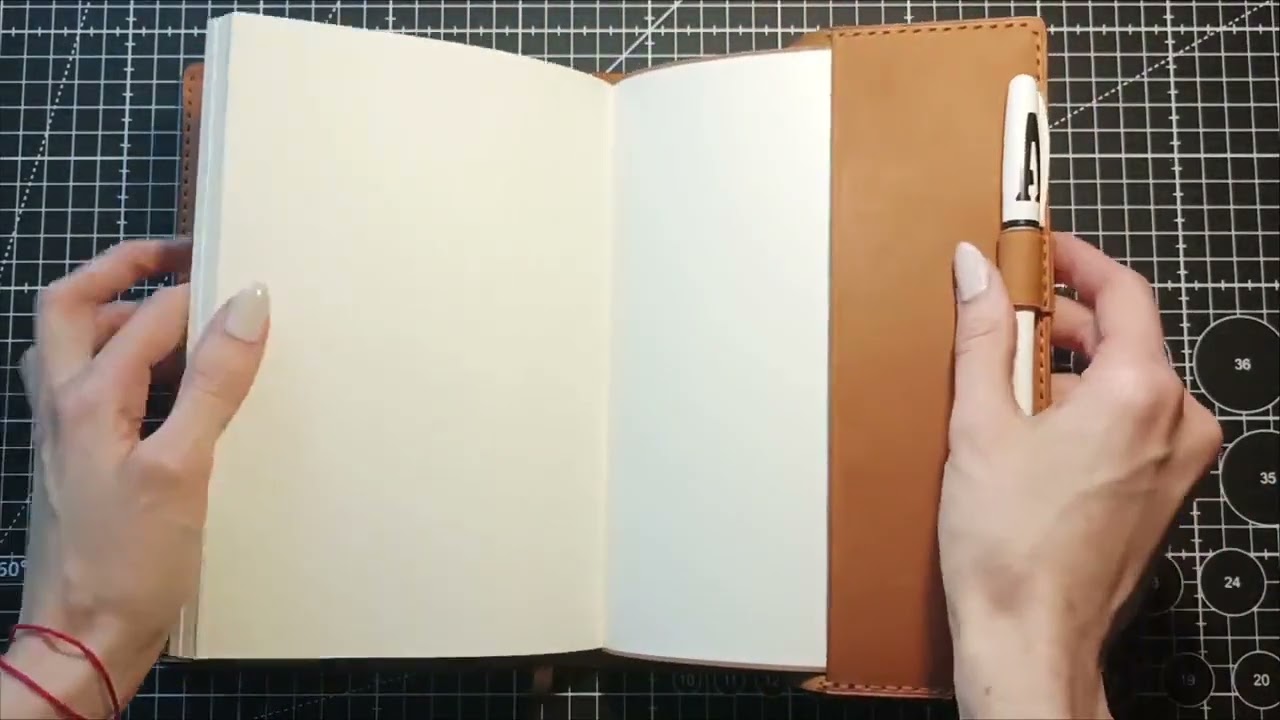 DIY A5 Leather Notebook Cover – PDF Pattern! ✂️📒 #shortsvideo