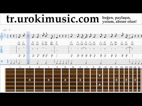 Gitar dersleri Camila Cabello - Real Friends Notalar Eğitim um-i723