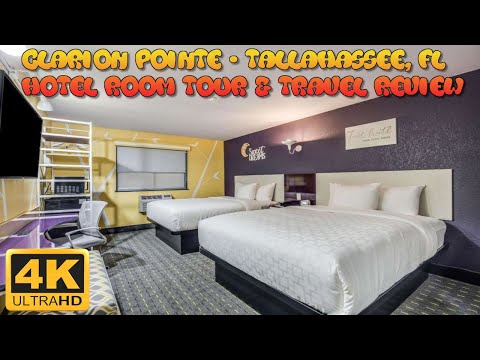 Hotel Room Tour of the Clarion Pointe - State Capitol in Tallahassee, FL - 4K Travel Review & VLOG