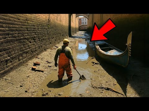 Prosciugano un canale di Venezia dopo 200 anni… e restano impietriti