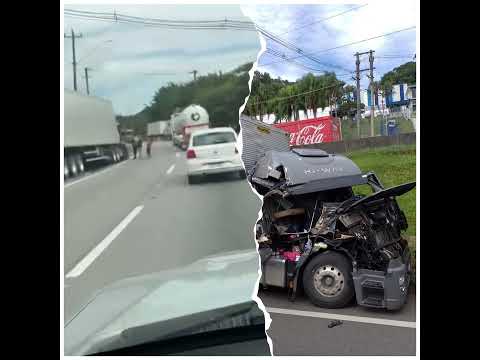 ACIDENTE EM FRENTE AO JARDIM DAS PALMEIRAS BR 116 SENTIDO SUL