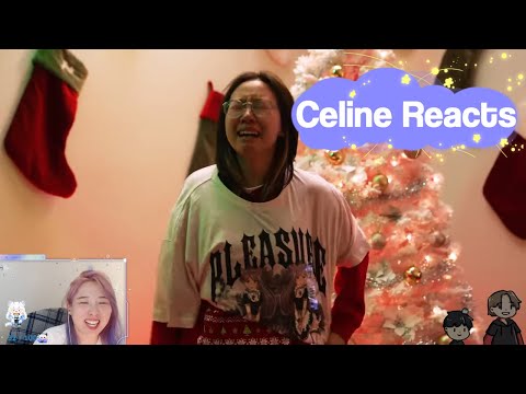 celine (ft. brodin) reacts to OFFLINETV REVERSE SECRET SANTA :D