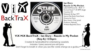 Ian Dury - Razzle In My Pocket (Key A) 122bpm (Original NON VOCAL Master) Karaoke