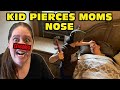 Kid Temper Tantrum Pierce Mom S Nose With Dad S Tools While She S Taking A Nap Original