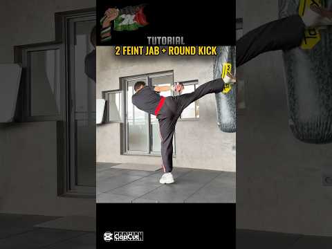DOUBLE JAB – ROUND KICK⚡️🦵 #training #tutorial #karate #mma #taekwondo #muaythai #viralvideos #usa