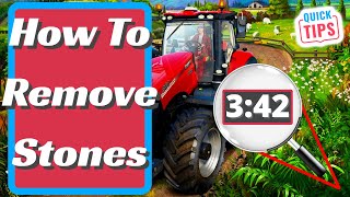 Farming Simulator 22 - How To Remove Stones