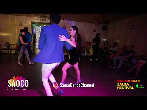 Tamba Salsaché Hissirou and Olesya Petrova Salsa Dancing at Belarusian Salsa Festival, 29.09.2018