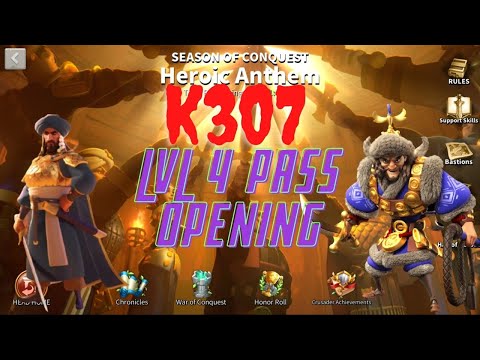 K307 Lvl 4 Pass Opening ..First BLOOD incoming??
