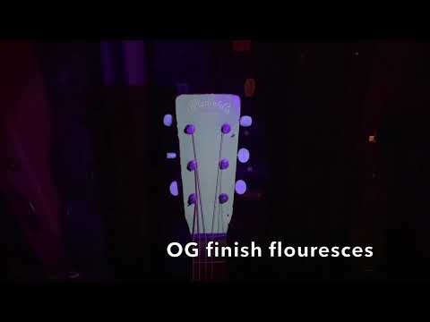 How to blacklight a vintage guitar - 1949 Martin 0-15