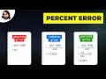 Calculating Percent Error