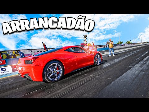 FUI EM UM ARRANCADÃO COM A FERRARI 458 ITALIA