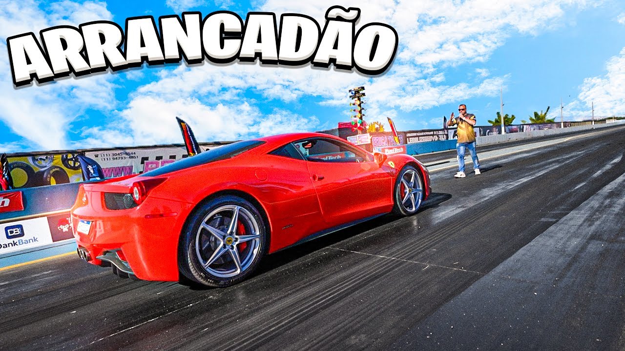 FUI EM UM ARRANCADÃO COM A FERRARI 458 ITALIA
