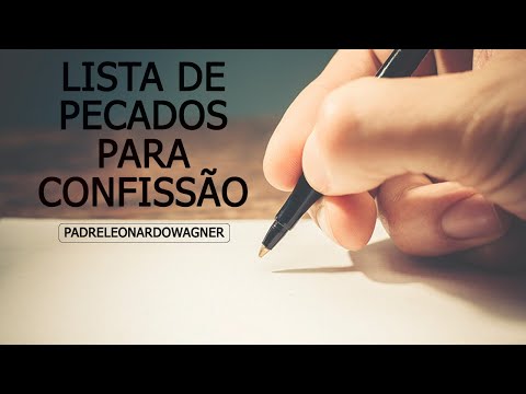 Lista de pecados para CONFISSÃO.