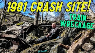 TRAIN WRECKAGE FOUND From 1981 Crash - Enola Low Grade Trail