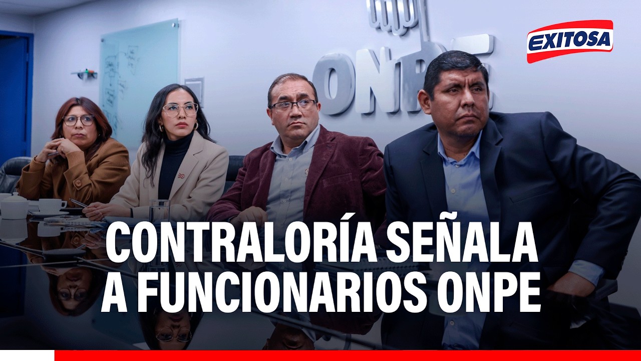 🔴🔵 Contraloría señala a funcionarios ONPE por irregularidades en primera vuelta