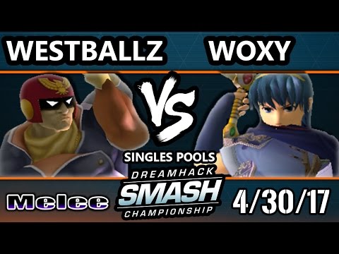 DHA 2017 SSBM - G2 | Westballz (Falco, Captain Falcon) Vs. Woxy (Marth) - Smash Melee