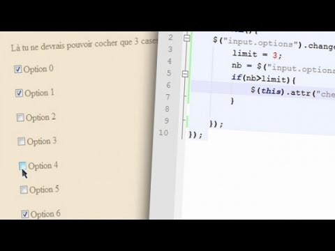 Tutoriel jQuery Limiter le choix des checkbox