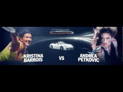 Walk on Court Andrea Petkovic vs Kristina Barrois - Porsche Tennis Grand Prix 2012 -