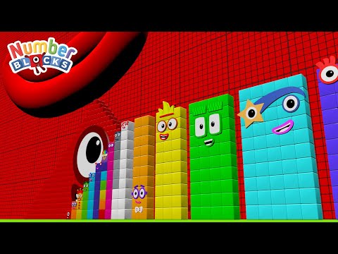 Numberblocks Full Episodes Standing Tall 1 MILLION vs 100 MILLION - Learn to Count Big Numbers!