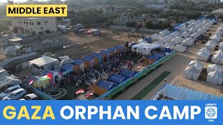 Gaza Children SAFE in New Tent Camp Amid Israeli Attacks