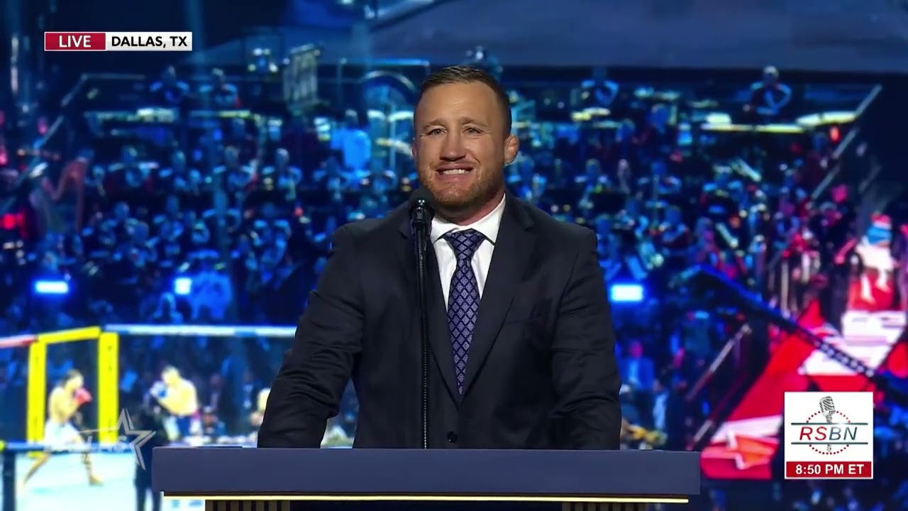 UFC Fighters Bo Nickal & Justin Gaethje Hype Up the RNC Crowd with Inspirational Remarks - 09/09/26