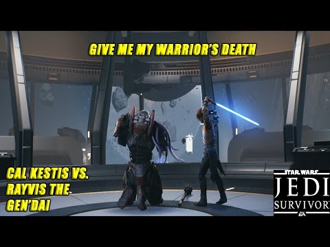 Cal Kestis Vs. Rayvis The Gen'dai Full Fight Cutscene "Give Me My Warrior's Death"