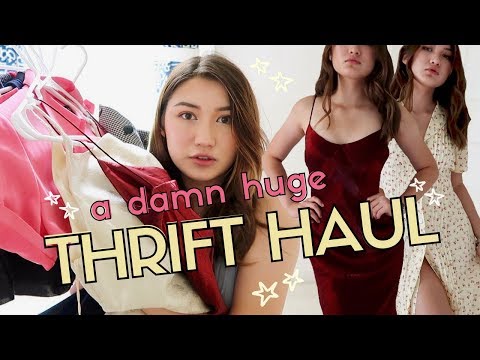 HUGE TRY ON THRIFT HAUL 2017 (デザイナーズファインズ＋DIY's) (HUGE TRY ON THRIFT HAUL 2017 (designer finds + DIY's))