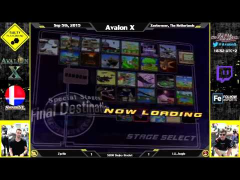 Avalon X - Zgetto (Fox) Vs LLL.Jeapie (Cpt. Falcon) - SSBM Singles Bracket Winners Semi Final