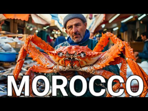 ???????????????? TANGIER MOROCCO, EXPLORING VIBRANT FISH MARKET AND ANCIENT MEDINA, NORTH AFRICA, 4K HDR