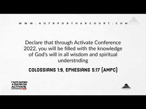 ACTIVATE CONFERENCE 2022 PRAYER SERVICE DAY 3 09/11/2022