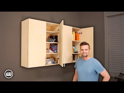 Easy DIY Garage Shop Cabinets | Finally Organizing This Mess! Plan Available