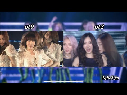SNSD - 'MR TAXI' - OT9 vs OT8 COMPARISON