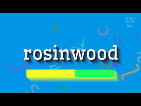ROSINWOOD - HOW TO PRONOUNCE IT? #rosinwood