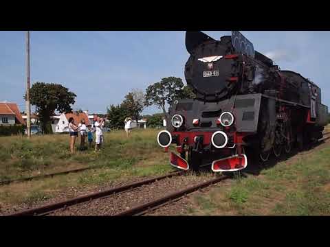 Parowóz  Ol49-69 Pociąg specjalny ,,Żagiel" rel. Olsztyn Gł - Mrągowo.