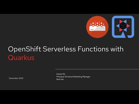 OpenShift Serverless Functions with Quarkus