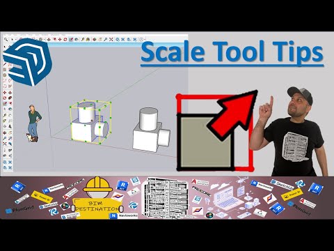 SketchUp Scale Tool Tip | Ctrl, Shift, Axes & Group Behavior Explained | Precision Modeling Tutorial