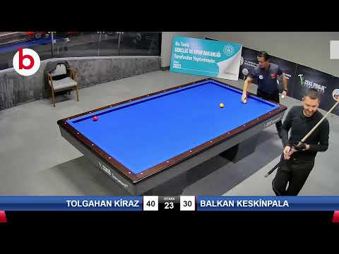 TOLGAHAN KİRAZ & BALKAN KESKİNPALA Bilardo Maçı - 2021 TÜRKİYE ŞAMPİYONASI 3.ETAP-4.TUR