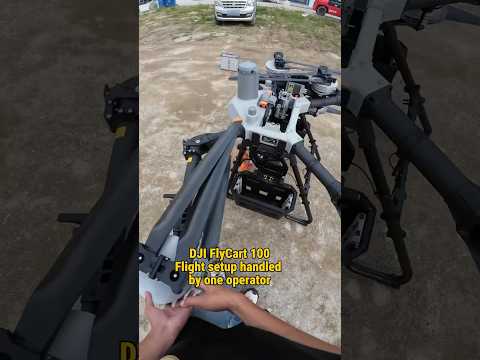 Can one person set up DJI FlyCart 100 🤔  Heavy-Lift Drone, big drone doing big drone things 🏋️