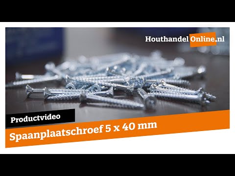 Universele houtschroef Woodpecker 5x40mm Torx video