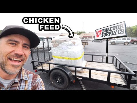 Unloading 2000 lb Bulk FEED 3 Ways and saving money