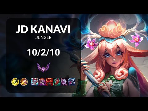 JD Kanavi Lillia vs Nidalee JUNGLE - KR MASTER Patch 13.13