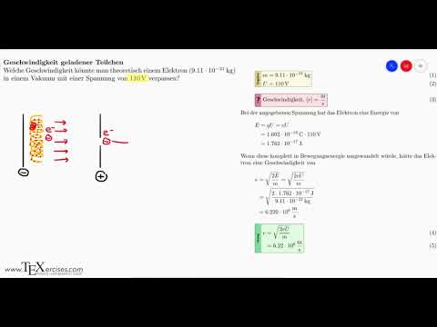 Geschwindigkeit geladener Teilchen