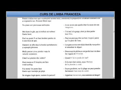 Curs de limba Franceza Intermediari (tema-vocabular) - Lectia 15