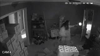 Brave Woman Fires Gun at Three Armed Burglars Who 
